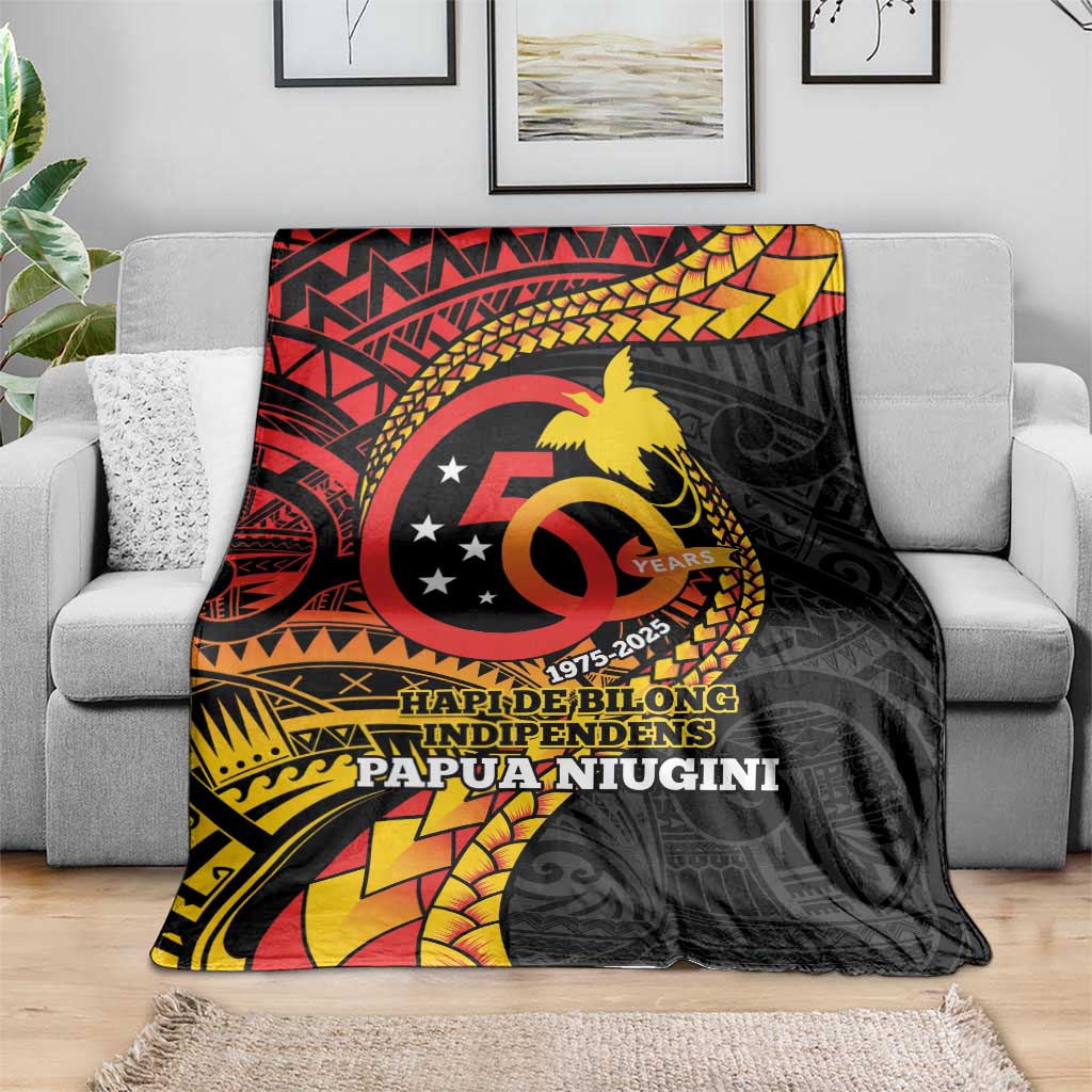 Papua New Guinea Tribal Tattoo Blanket 50th Independence Anniversary LT9 - Polynesian Pride