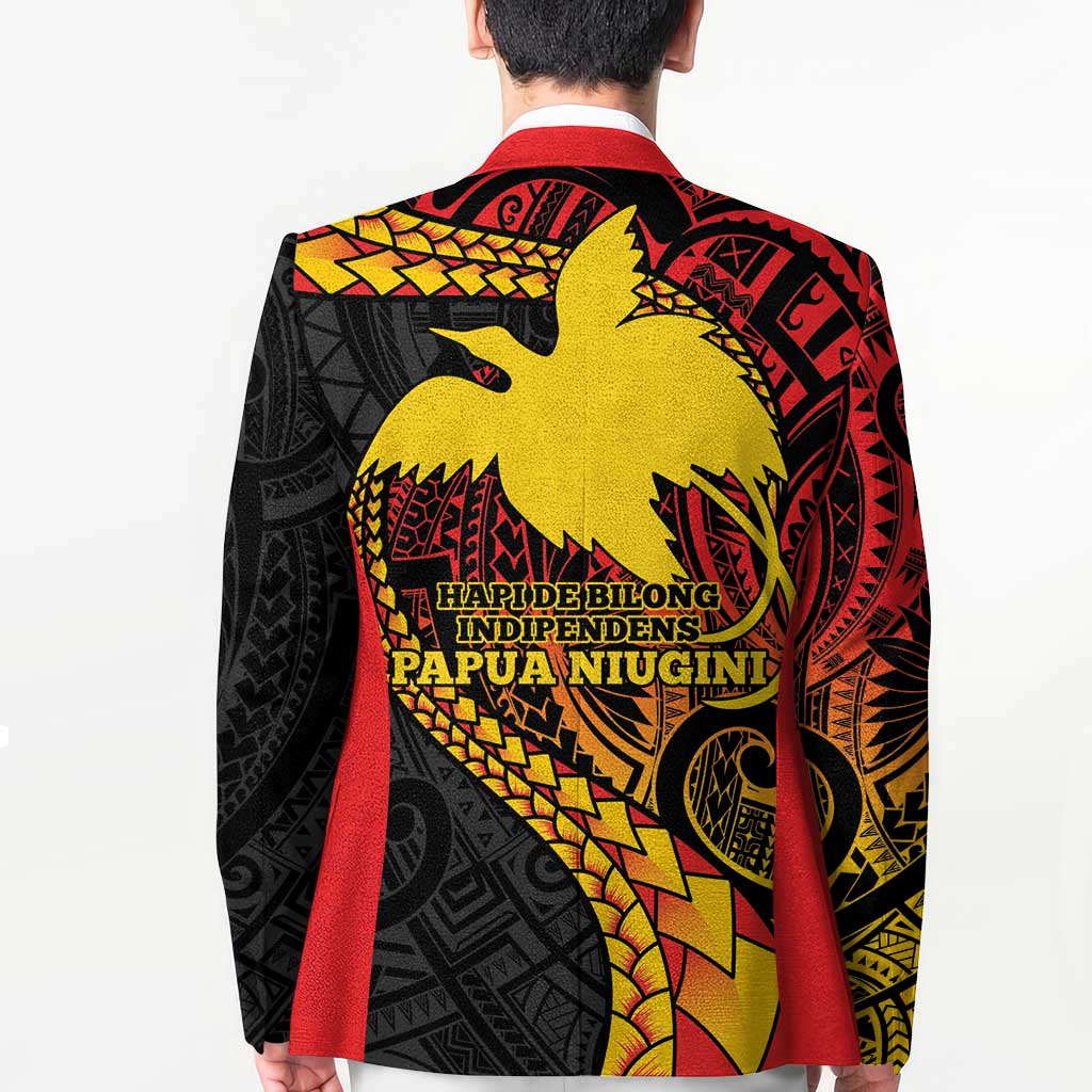 Papua New Guinea Tribal Tattoo Blazer 50th Independence Anniversary - Polynesian Pride