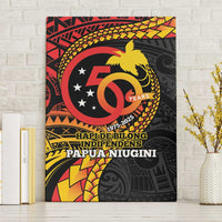 Papua New Guinea Tribal Tattoo Canvas Wall Art 50th Independence Anniversary LT9 Without Frame Black - Polynesian Pride