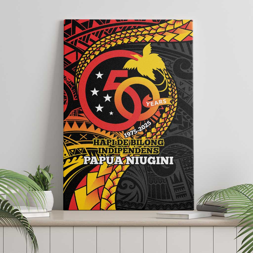 Papua New Guinea Tribal Tattoo Canvas Wall Art 50th Independence Anniversary LT9 - Polynesian Pride