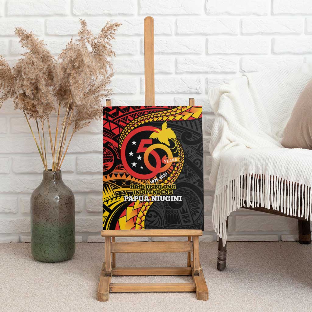 Papua New Guinea Tribal Tattoo Canvas Wall Art 50th Independence Anniversary LT9 - Polynesian Pride