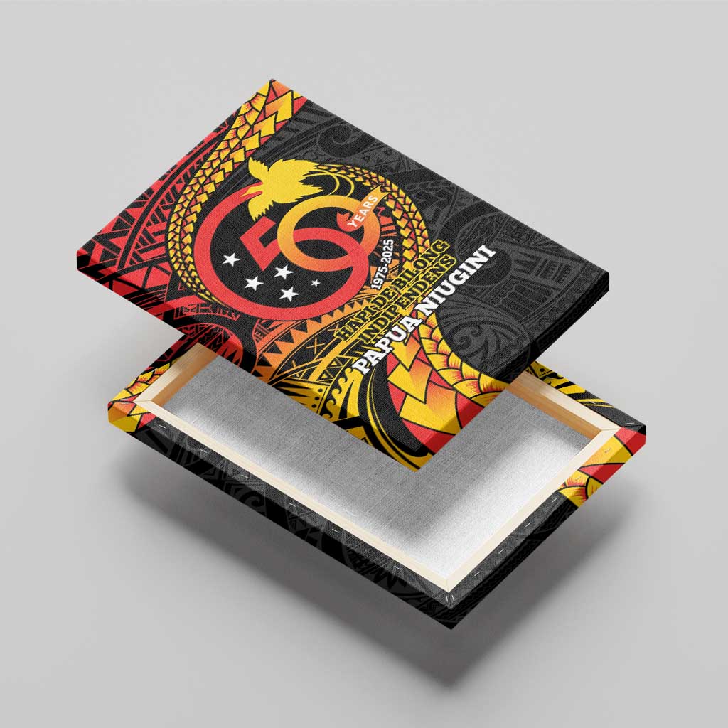 Papua New Guinea Tribal Tattoo Canvas Wall Art 50th Independence Anniversary LT9 - Polynesian Pride
