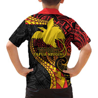 Papua New Guinea Tribal Tattoo Family Matching Puletasi and Hawaiian Shirt 50th Independence Anniversary
