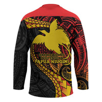 Papua New Guinea Tribal Tattoo Hockey Jersey 50th Independence Anniversary - Polynesian Pride