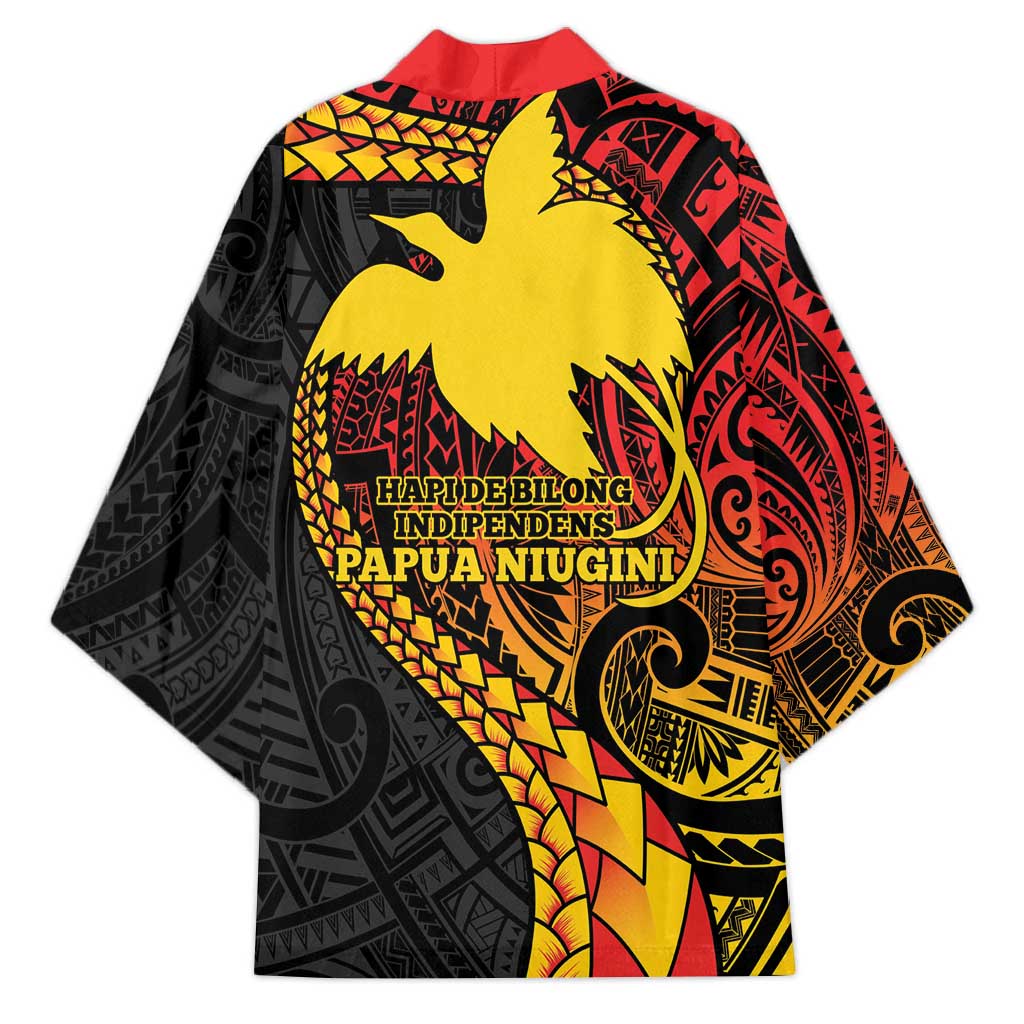 Papua New Guinea Tribal Tattoo Kimono 50th Independence Anniversary - Polynesian Pride