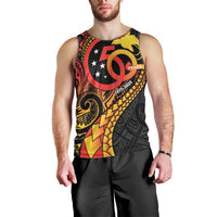 Papua New Guinea Tribal Tattoo Men Tank Top 50th Independence Anniversary LT9 - Polynesian Pride