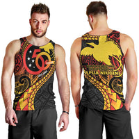 Papua New Guinea Tribal Tattoo Men Tank Top 50th Independence Anniversary LT9 - Polynesian Pride