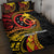 Papua New Guinea Tribal Tattoo Quilt Bed Set 50th Independence Anniversary