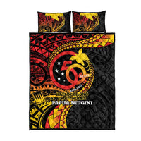 Papua New Guinea Tribal Tattoo Quilt Bed Set 50th Independence Anniversary LT9 - Polynesian Pride