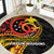 Papua New Guinea Tribal Tattoo Round Carpet 50th Independence Anniversary