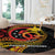 Papua New Guinea Tribal Tattoo Round Carpet 50th Independence Anniversary