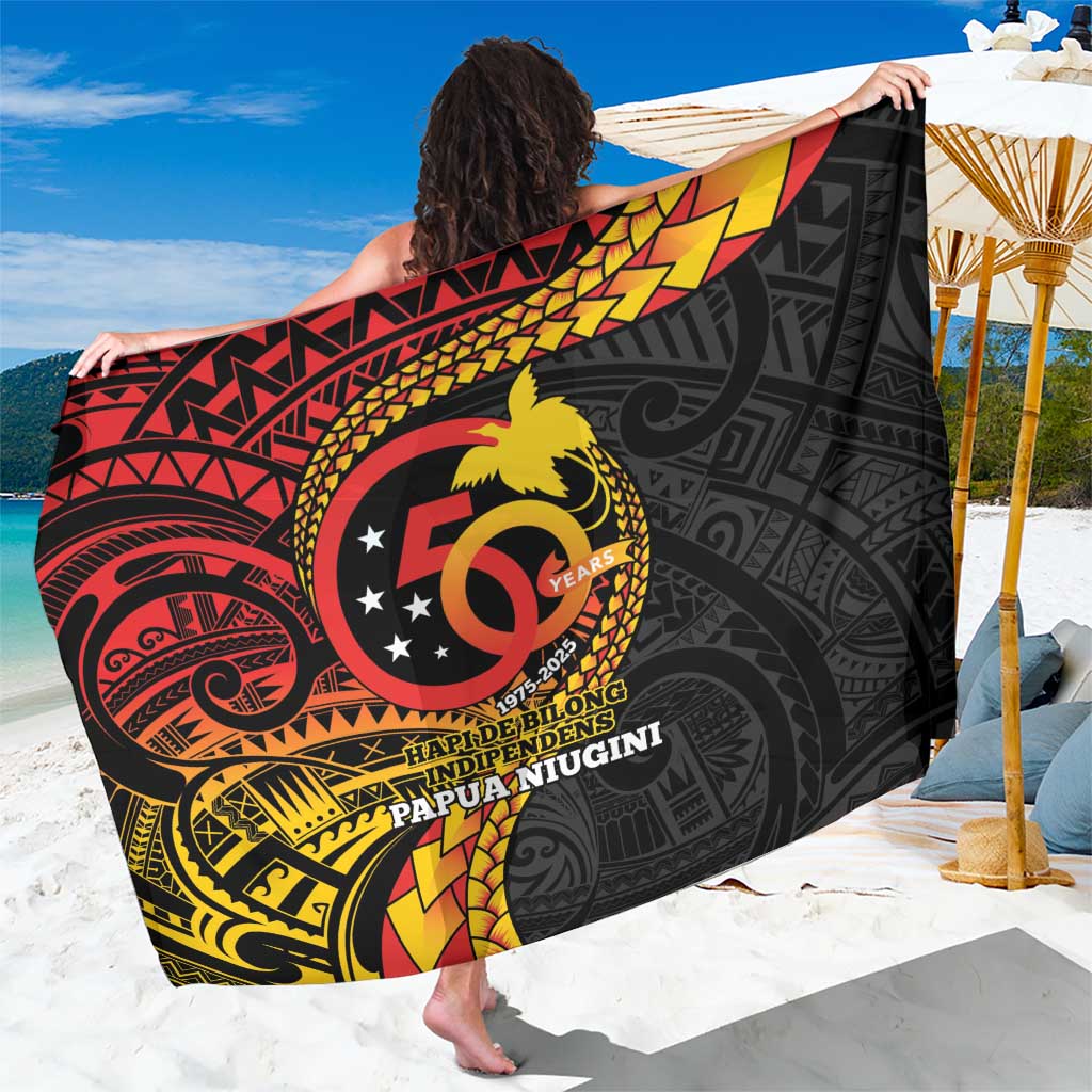 Papua New Guinea Tribal Tattoo Sarong 50th Independence Anniversary