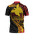 Papua New Guinea Tribal Tattoo Zipper Polo Shirt 50th Independence Anniversary - Polynesian Pride