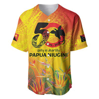 Papua New Guinea Unity in Diversity Baseball Jersey 50th Indipendens Papua Niugini