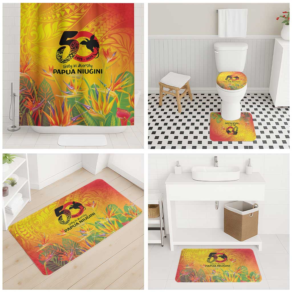Papua New Guinea Unity in Diversity Bathroom Set 50th Indipendens Papua Niugini - Polynesian Pride
