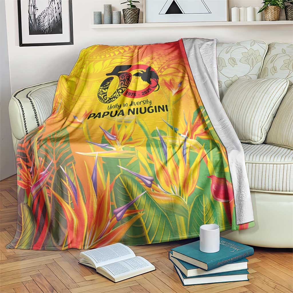 Papua New Guinea Unity in Diversity Blanket 50th Indipendens Papua Niugini LT9 Gold - Polynesian Pride