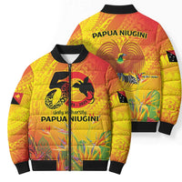 Papua New Guinea Unity in Diversity Bomber Puffer Jacket 50th Indipendens Papua Niugini - Polynesian Pride