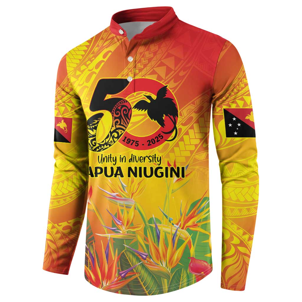 Papua New Guinea Unity in Diversity Button Sweatshirt 50th Indipendens Papua Niugini LT9 - Polynesian Pride
