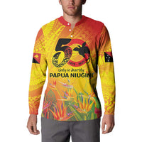 Papua New Guinea Unity in Diversity Button Sweatshirt 50th Indipendens Papua Niugini LT9 - Polynesian Pride