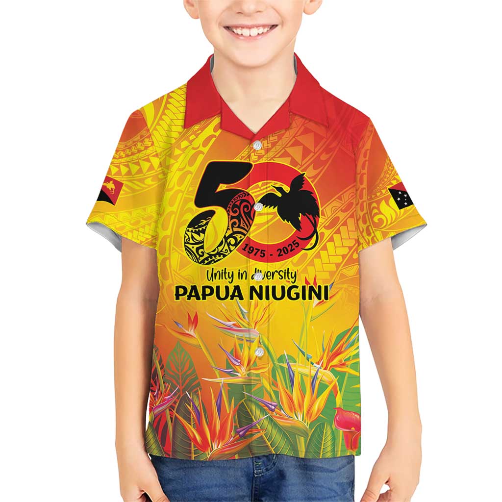Papua New Guinea Unity in Diversity Hawaiian Shirt 50th Indipendens Papua Niugini LT9 - Polynesian Pride