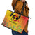 Papua New Guinea Unity in Diversity Leather Tote Bag 50th Indipendens Papua Niugini