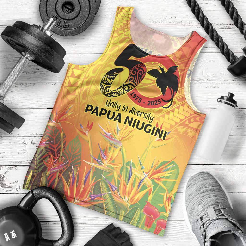 Papua New Guinea Unity in Diversity Men Tank Top 50th Indipendens Papua Niugini LT9 - Polynesian Pride
