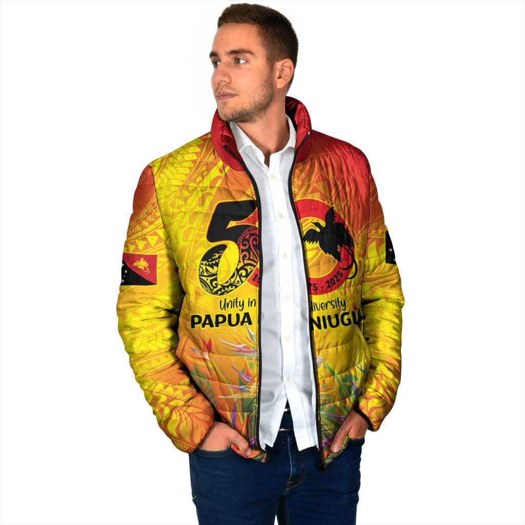 Papua New Guinea Unity in Diversity Padded Jacket 50th Indipendens Papua Niugini - Polynesian Pride