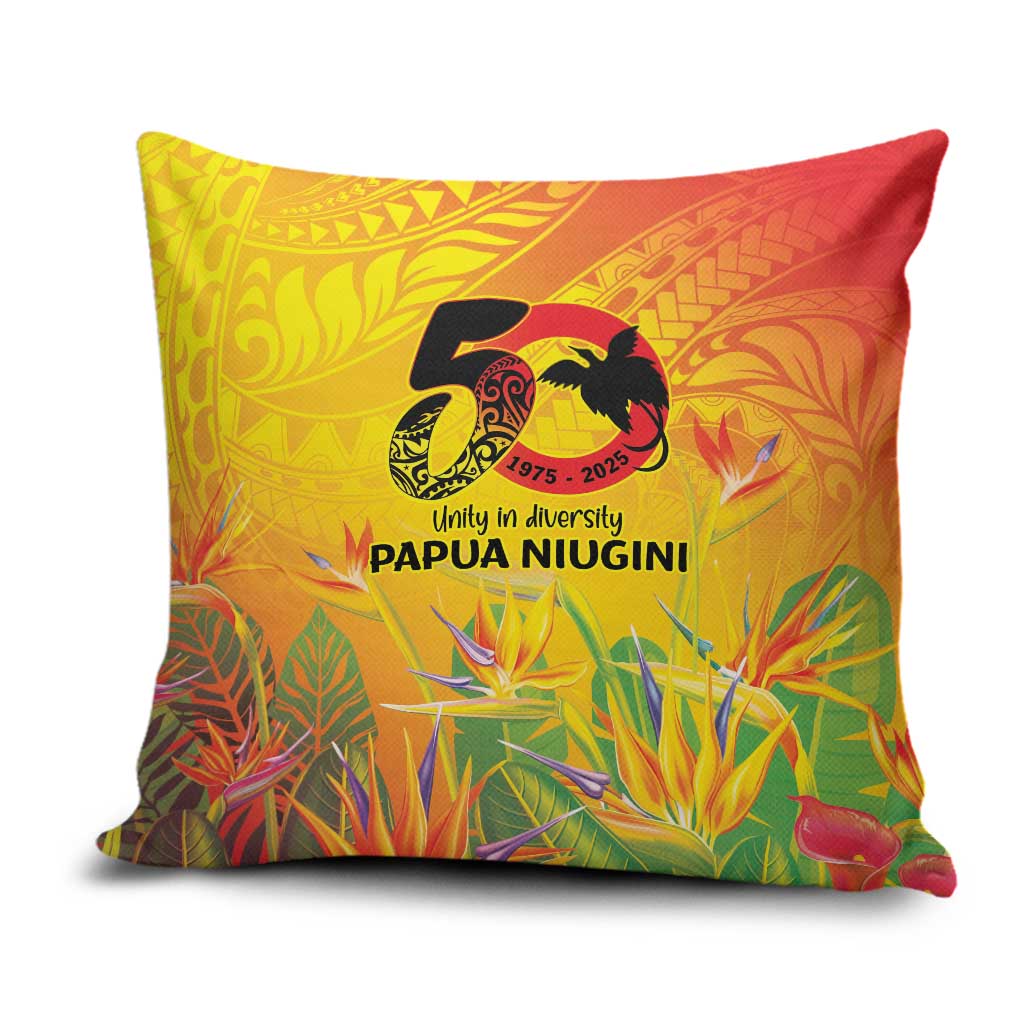 Papua New Guinea Unity in Diversity Pillow Cover 50th Indipendens Papua Niugini - Polynesian Pride
