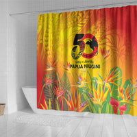 Papua New Guinea Unity in Diversity Shower Curtain 50th Indipendens Papua Niugini