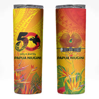 Papua New Guinea Unity in Diversity Skinny Tumbler 50th Indipendens Papua Niugini