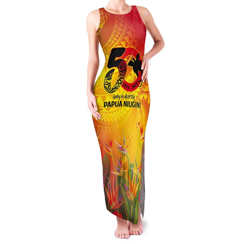 Papua New Guinea Unity in Diversity Tank Maxi Dress 50th Indipendens Papua Niugini