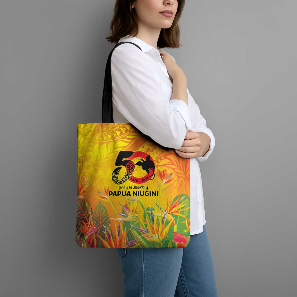 Papua New Guinea Unity in Diversity Tote Bag 50th Indipendens Papua Niugini - Polynesian Pride