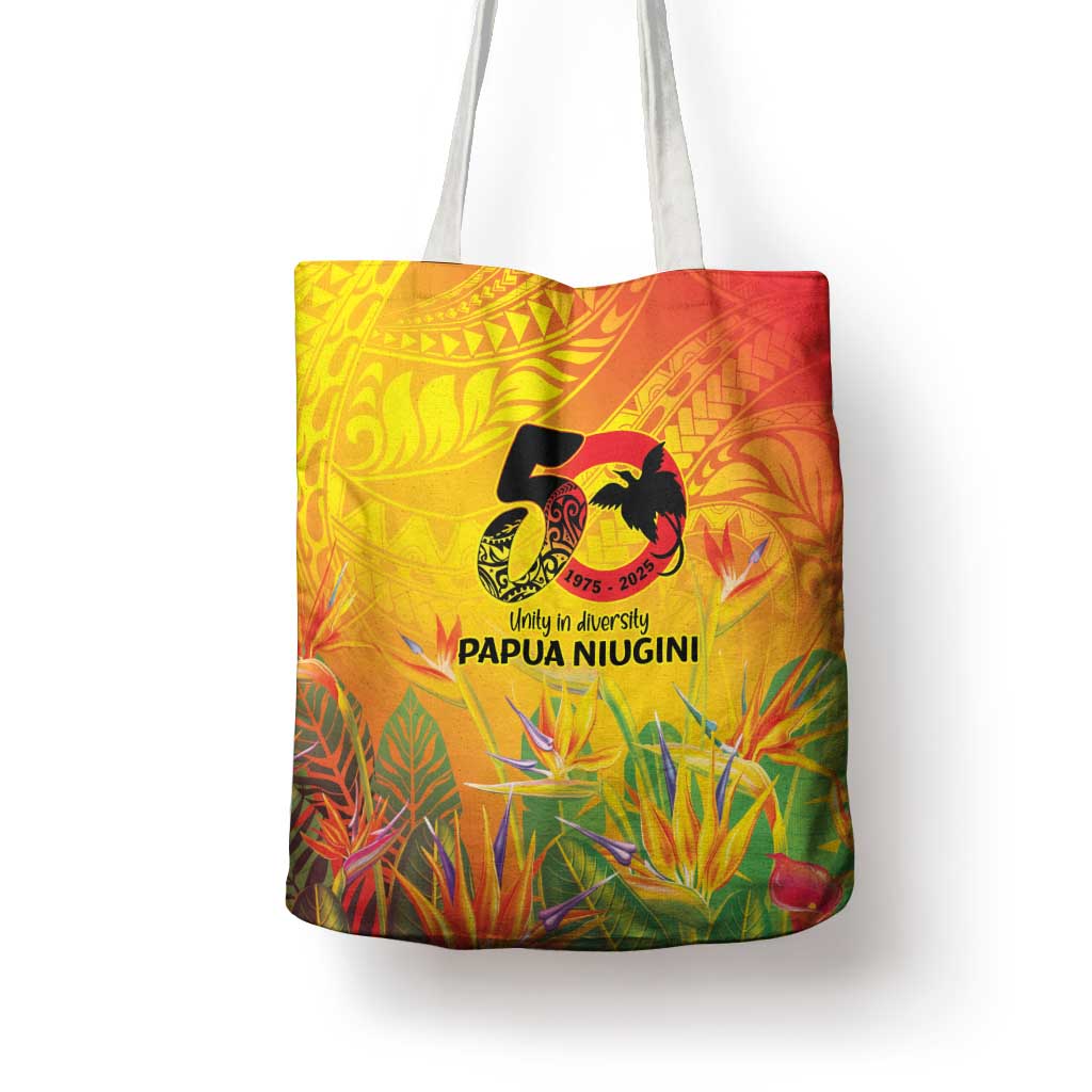 Papua New Guinea Unity in Diversity Tote Bag 50th Indipendens Papua Niugini - Polynesian Pride