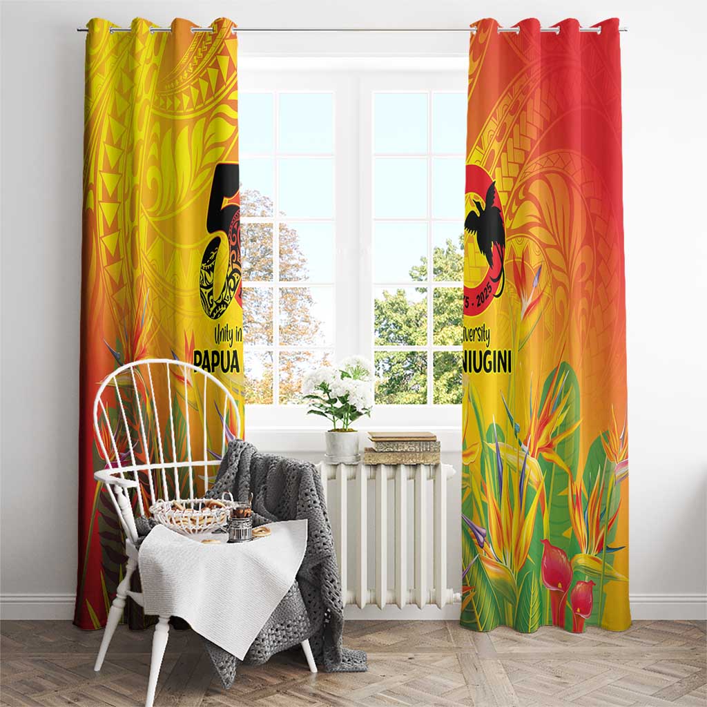 Papua New Guinea Unity in Diversity Window Curtain 50th Indipendens Papua Niugini LT9 - Polynesian Pride