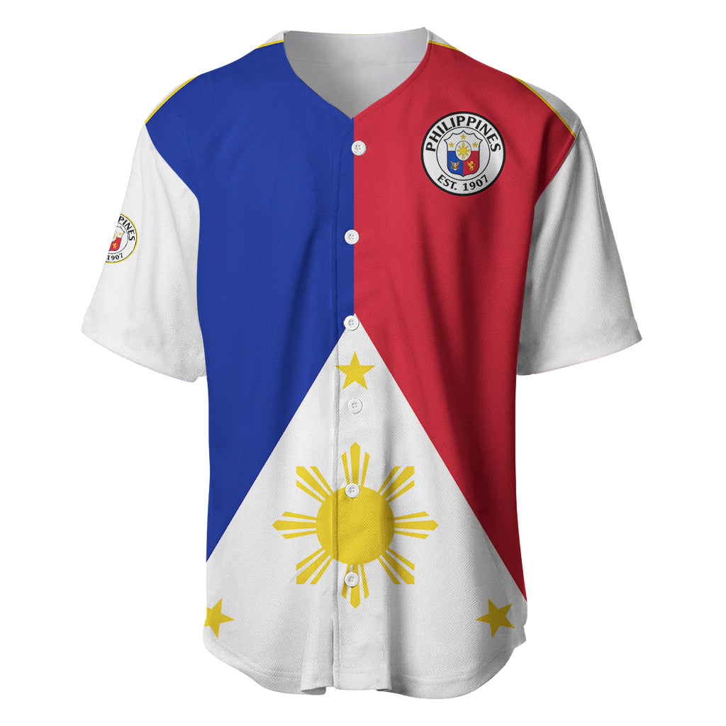 (Custom Text And Number) Philippines Concept Home Football Baseball Jersey Pilipinas Flag White Style 2023 LT9 White - Polynesian Pride