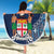 Personalised Fiji 54th Anniversary Beach Blanket Siga Ni Bula Galala Marautaki O Viti LT9