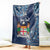 Personalised Fiji 54th Anniversary Blanket Siga Ni Bula Galala Marautaki O Viti LT9