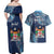 Personalised Fiji 54th Anniversary Couples Matching Off Shoulder Maxi Dress and Hawaiian Shirt Siga Ni Bula Galala Marautaki O Viti LT9