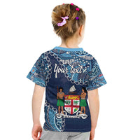 Personalised Fiji 54th Anniversary Kid T Shirt Siga Ni Bula Galala Marautaki O Viti LT9