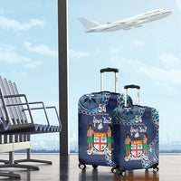 Personalised Fiji 54th Anniversary Luggage Cover Siga Ni Bula Galala Marautaki O Viti LT9