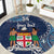 Personalised Fiji 54th Anniversary Round Carpet Siga Ni Bula Galala Marautaki O Viti LT9