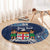 Personalised Fiji 54th Anniversary Round Carpet Siga Ni Bula Galala Marautaki O Viti