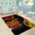 Personalised Papua New Guinea 49th Anniversary Area Rug Hapi De bilong Indipendens Papua Niugini