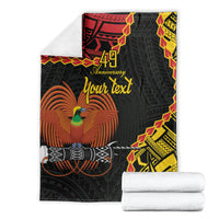 Personalised Papua New Guinea 49th Anniversary Blanket Hapi De bilong Indipendens Papua Niugini LT9 - Polynesian Pride