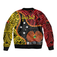 Personalised Papua New Guinea 49th Anniversary Bomber Jacket Hapi De bilong Indipendens Papua Niugini LT9 - Polynesian Pride