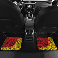 Personalised Papua New Guinea 49th Anniversary Car Mats Hapi De bilong Indipendens Papua Niugini LT9 Set 2pcs - Back Black - Polynesian Pride