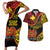 Personalised Papua New Guinea 49th Anniversary Couples Matching Short Sleeve Bodycon Dress and Hawaiian Shirt Hapi De bilong Indipendens Papua Niugini