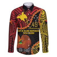 Personalised Papua New Guinea 49th Anniversary Family Matching Mermaid Dress and Hawaiian Shirt Hapi De bilong Indipendens Papua Niugini