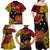 Personalised Papua New Guinea 49th Anniversary Family Matching Off Shoulder Maxi Dress and Hawaiian Shirt Hapi De bilong Indipendens Papua Niugini