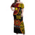 Personalised Papua New Guinea 49th Anniversary Family Matching Off Shoulder Maxi Dress and Hawaiian Shirt Hapi De bilong Indipendens Papua Niugini